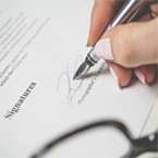 Signature d'un accord